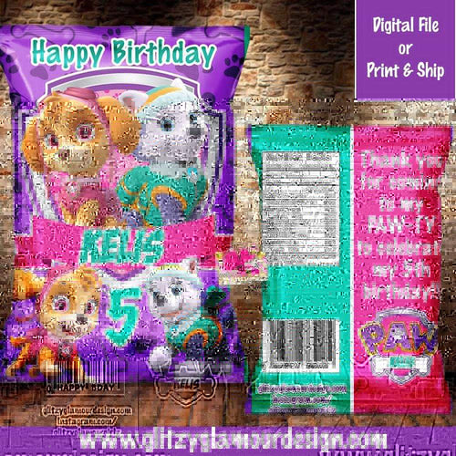 Skye Paw Patrol Chip Bag