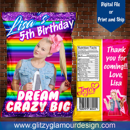 JoJo Siwa Chip Bag
