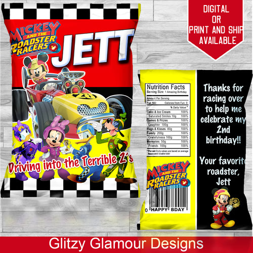 Mickey Roadsters Chip Bag