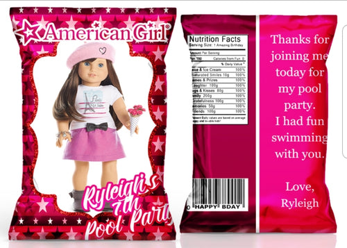 American Girl Chip Bag