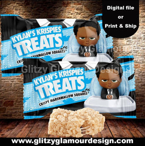 African American Boss Baby Rice Krispies