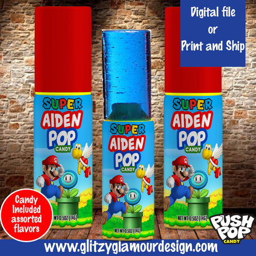 Super Mario Brothers Push Pop