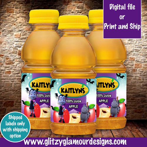 Vampirina Mott's Apple Juice labels