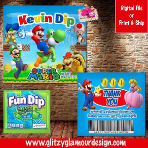 Super Mario Brothers Fun Dip candy
