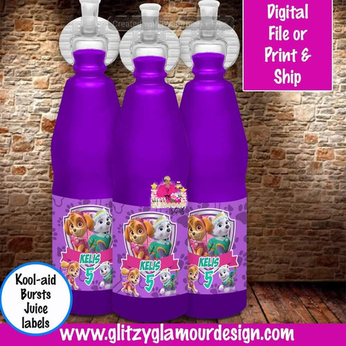 Skye and Everest Paw Patrol Kool-aid Bursts Juice