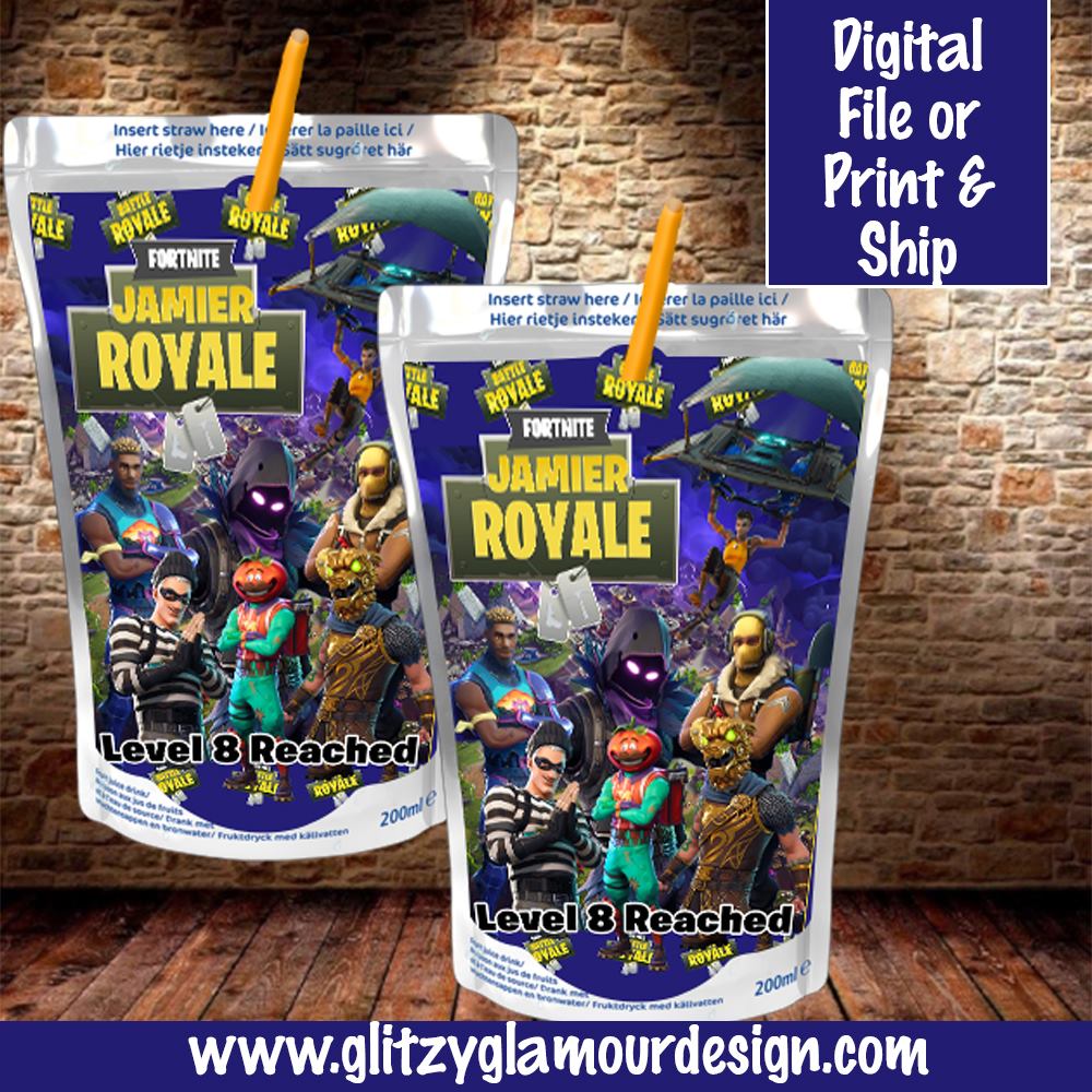 Fortnite Capri Sun – Glitzy Glamour Designs