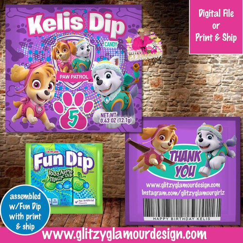 Skye Paw Patrol Fun Dip candy