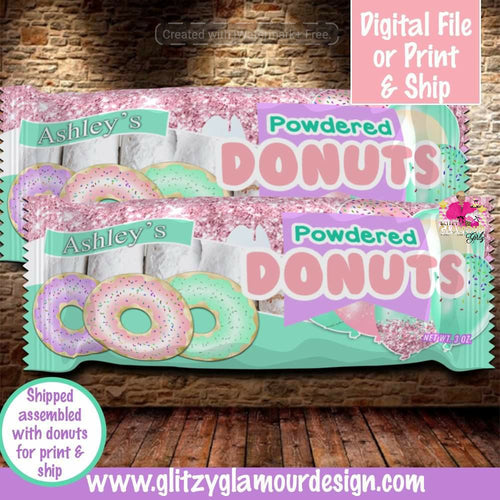 Donut Grow Up Mini Powdered Donuts (6 pack size)