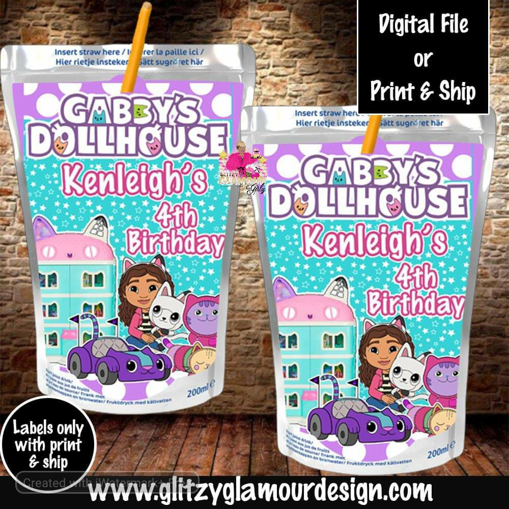 Gabby's Dollhouse Capri Sun Glitzy Glamour Designs