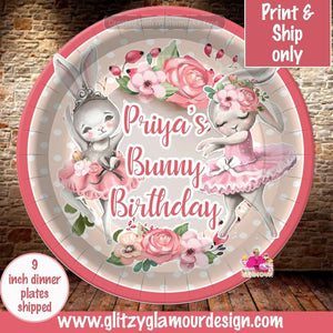 Some Bunny is one custom dinner plates