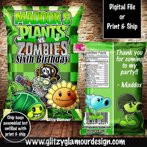 Plants vs Zombies Chip Bag